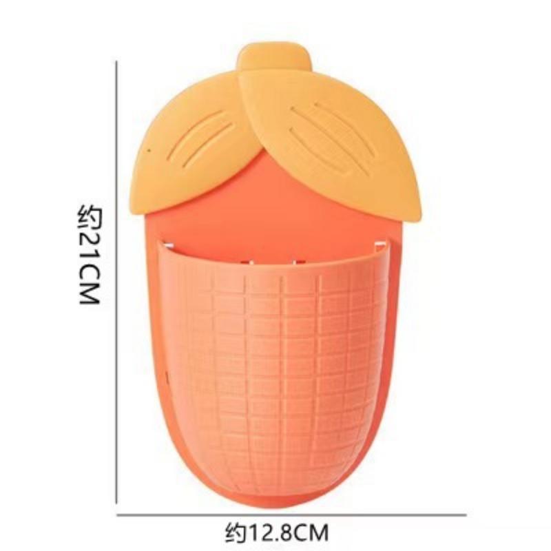 Corn Storage Rack, Bathroom Non-drilling Toothbrush Rack, Bathroom Suction Wall-mounted Storage Box, Comb Storage Cylinder