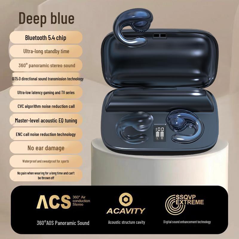 

Xiaxin S19 Wireless Binaural Bone Conduction Bluetooth Headset with Ultra-Long Battery Life 5.4 Version.