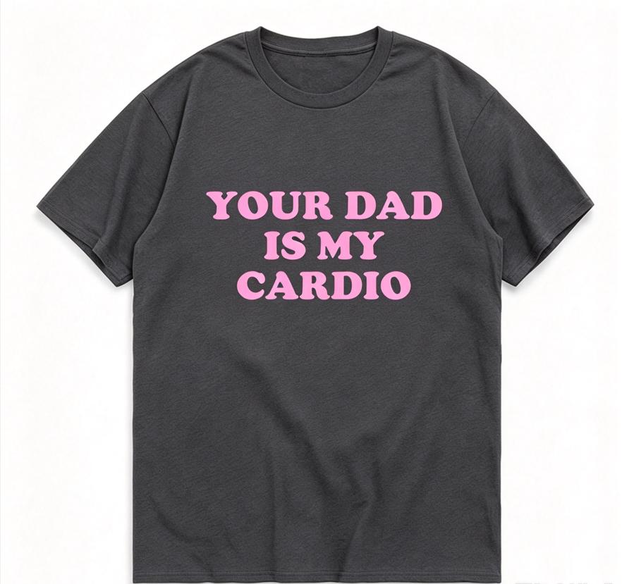 2026 Funny Slogan Tee Unisex Short Sleeve Tee Bright Pink Letter Graphic Humorous Quote Daily Casual Streetwear Tees