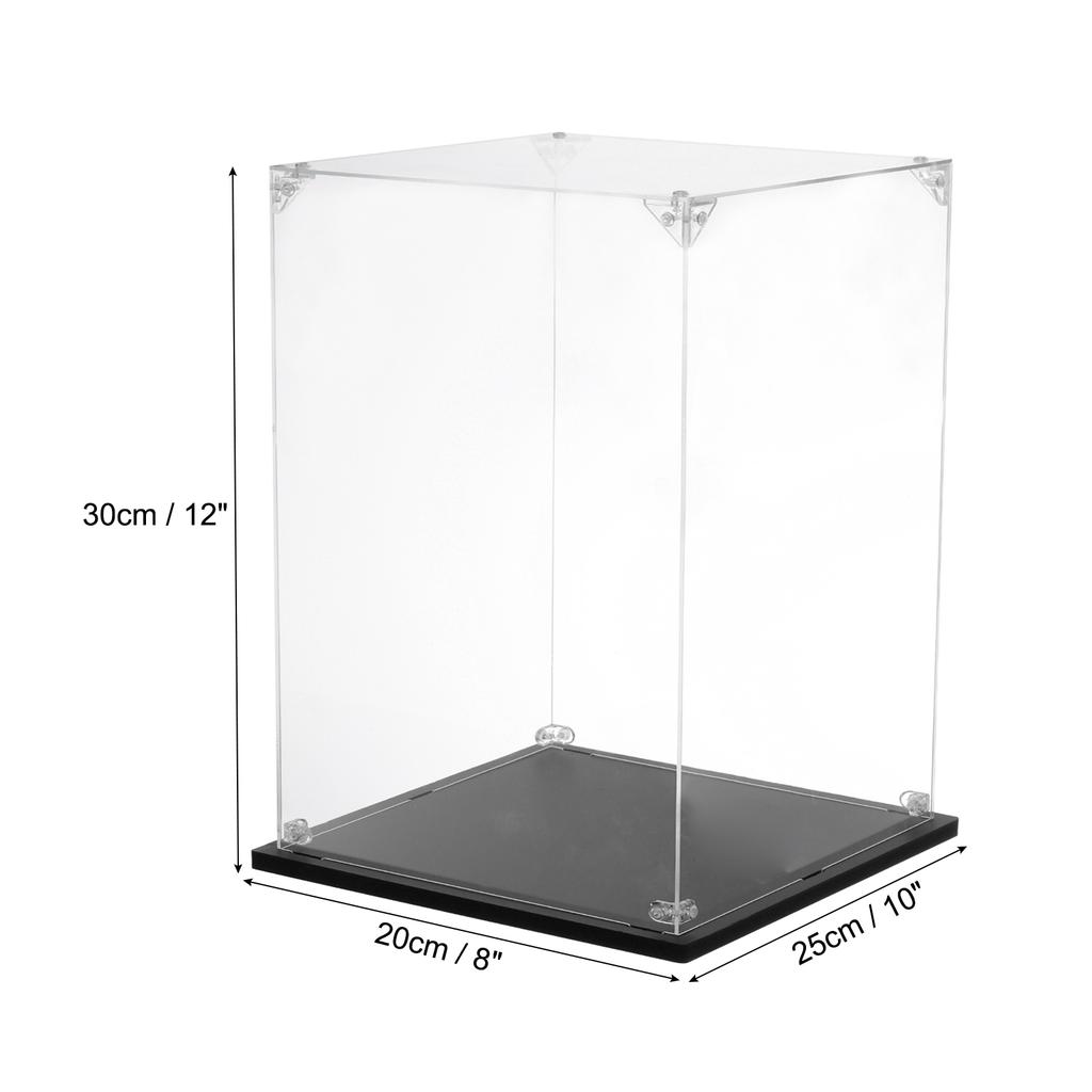 Acrylic Display Case Clear Display Box Show Case Assemble Dustproof Display Box Storage Organizer for Collectibles Action Figure