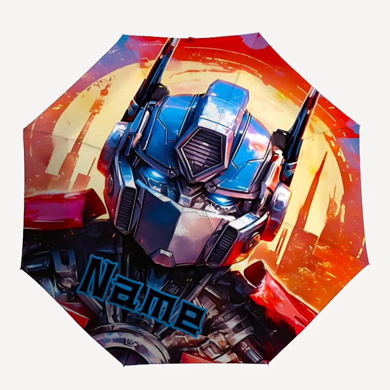 

1pc Transformers, Optimus Prime Custom Name Automatic Folding Umbrella, Durable Plastic & Iron, Lightweight for Outdoor Daily Use S1230001