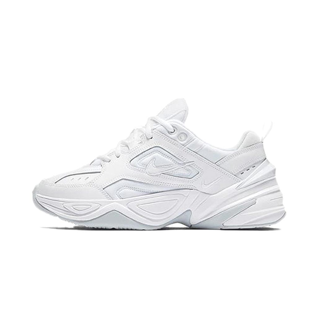 Nike M2K Tekno Meow Cat Blue Abrasion Resistant Breathable Low top Chunky Sneakers Women's White AO3108-100(team352-)
