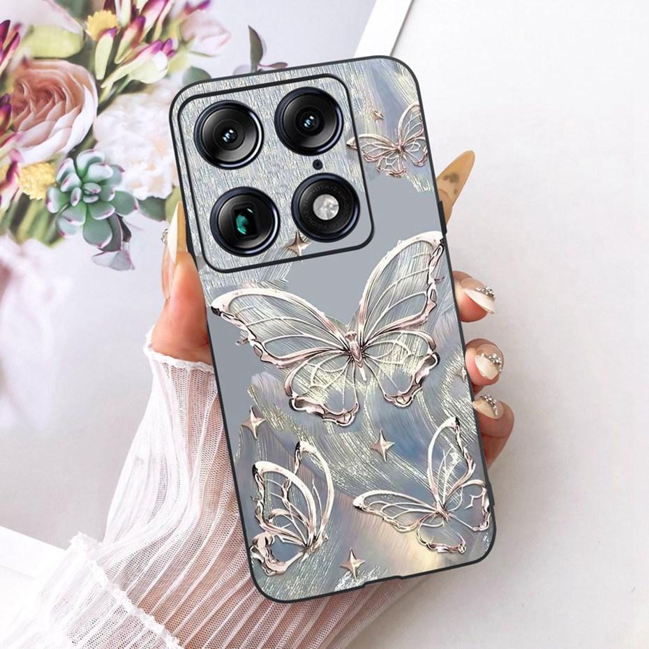 Fashion Letter Phone Case For Motorola Signature XT2603-2 Back Cover For Motorola Signature 5G Soft Black Silicone Cases