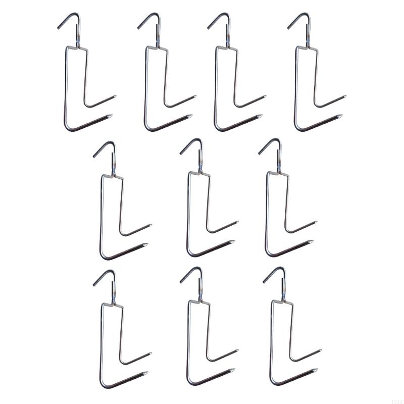 10pcs Stainless Steel Hooks Suitable for Barbecue Picnics and Homes Kitchen HX6C