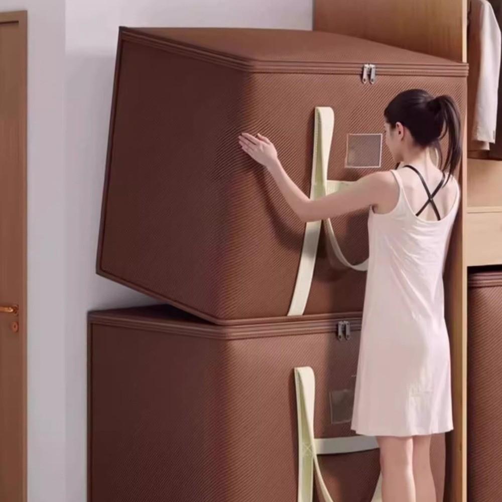 Durable Large Capacity Moving Packing Bag Multipurpose with Zipper Woven Bag Waterproof Clothes Organizer Packing Supplies