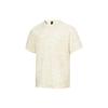 Li Ning T Shirts Unisex Papyrus White Crew Neck Moderate Straight Fit AHST065-4