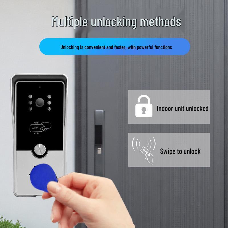 Smart Villa Intercom: Real-time Video Doorbell with Swipe Card Unlock