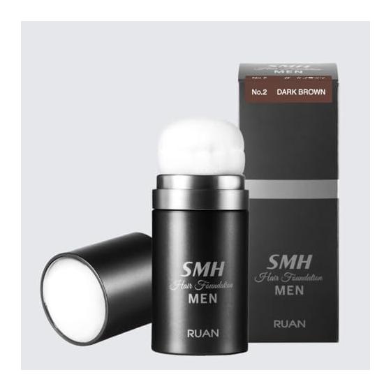 SMH Men s Hair Foundation 20g No.2 Dark Brown, Thinning Hair, Hair Loss, Alopecia Areata, Gray Hair Countermeasure, Hair Thickening Powder, For Hair,