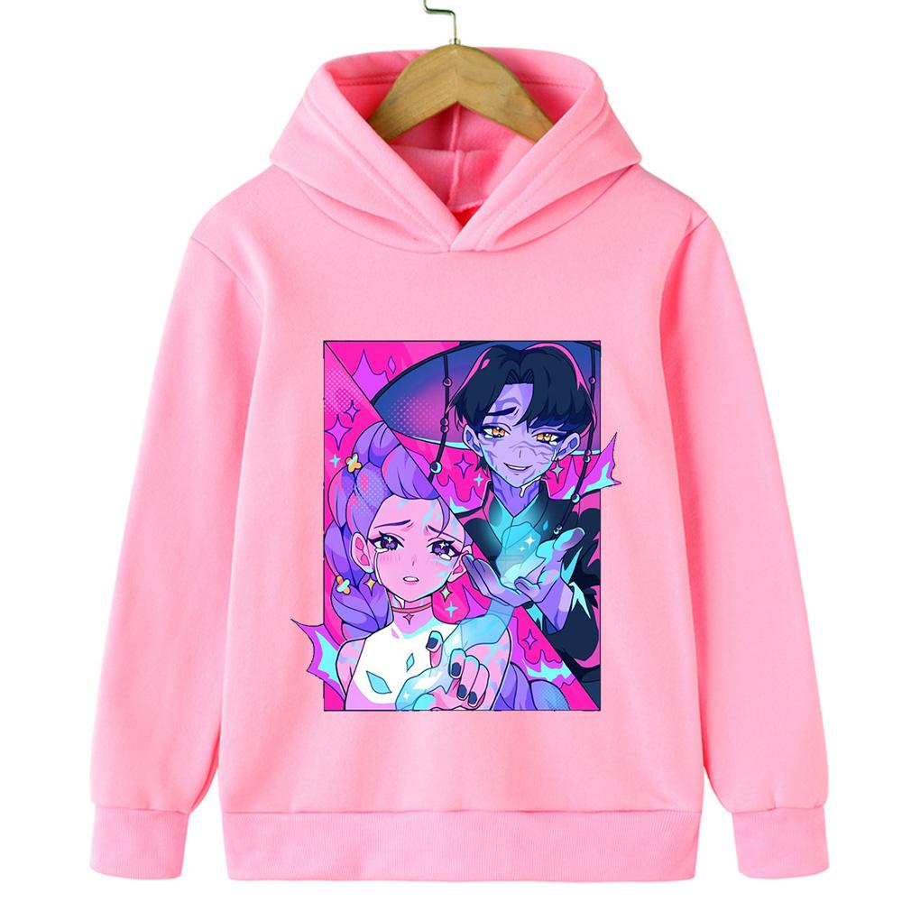 Fashionable Printed Cartoon Hoodies for Girls and Boys Casual Comfortable and High-quality Children's Sweatshirts