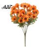 Lifelike Artificial Flowers for Home Decor Daisy Flowers, Realistic Plastic Floral Arrangements, Reusable Faux Flower Bouquet, Decorative Silk Wedding