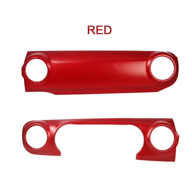 Car Dashboard Center Control Panel Cover Frame Interior Mouldings Decor For Jeep Wrangler JL 18-21 Gear Shift Panel Accessories Matte Red