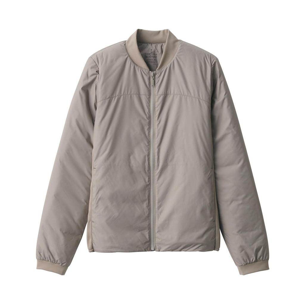 MUJI Washable Padded Active Mocha Size S Women's Blouson, BI02EA4A, Brown,