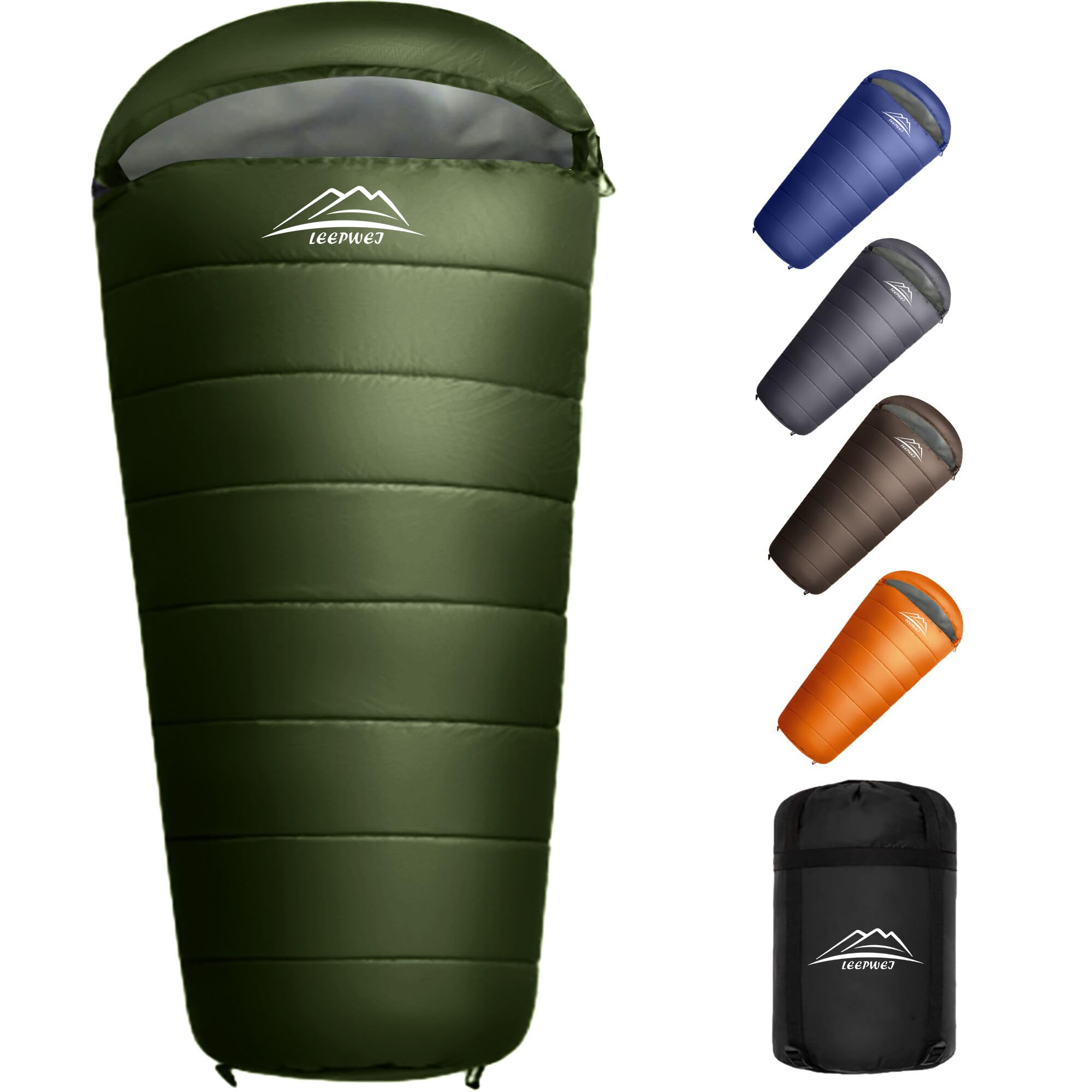 

Спальный мешок-кокон Спящая мумия Холодный Конверт Сон в Катастрофе Полностью Полностью Стираемый Сон Все Мешок для хранения 1кг Мешок, Тип, LEEPWEI, Кемпинг, На открытом воздухе, зелёный