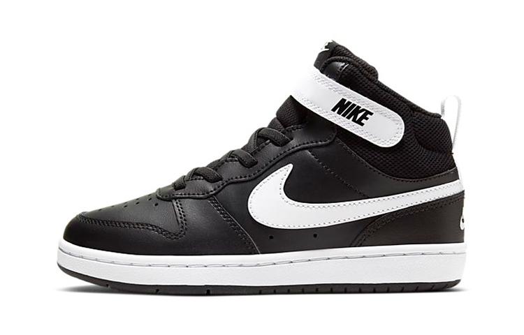 

Nike Mid 2 Hook and loop Slip Resistant Cushioning Abrasion Resistant Breathable Mid top Skateboard Shoes Black White CD7783-010 31