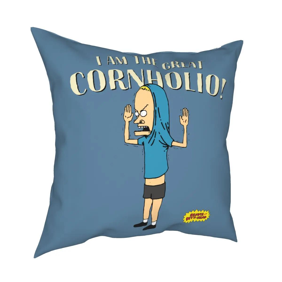 

I Am The Great Cornholio Butthead Beavis Pillowcover Home Decorative Cushion Cover Throw Pillow for Living Room Polyester 40x40cm16x16Inch