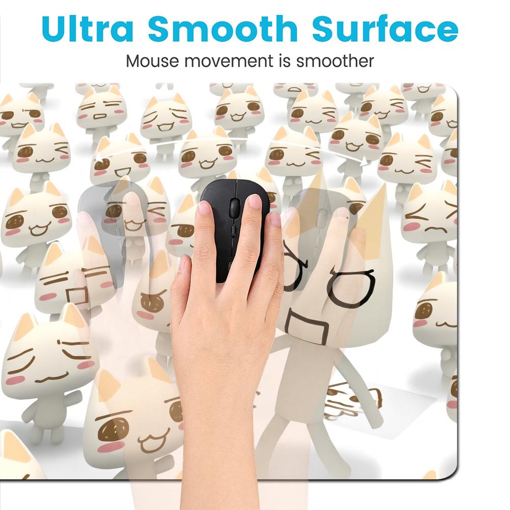 Inoue Toro Cute Cat Custom Skin Natural Rubber Gaming Mousepad Desk Mat Size For Game Keyboard Pad For Gamer