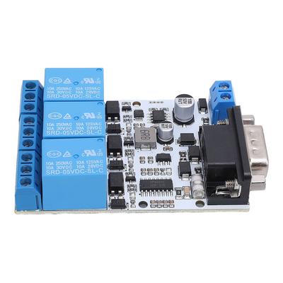 Relaismodul für MODBUS RTU RS232 Opto 8 Bit MCU 3 Kanal serielle Schnittstellensteuerung Relaismodul für