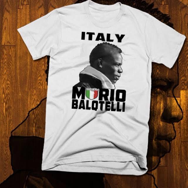 

Soccer t-shirt Mario Balotelli African Italian football Star, football World Cup XL