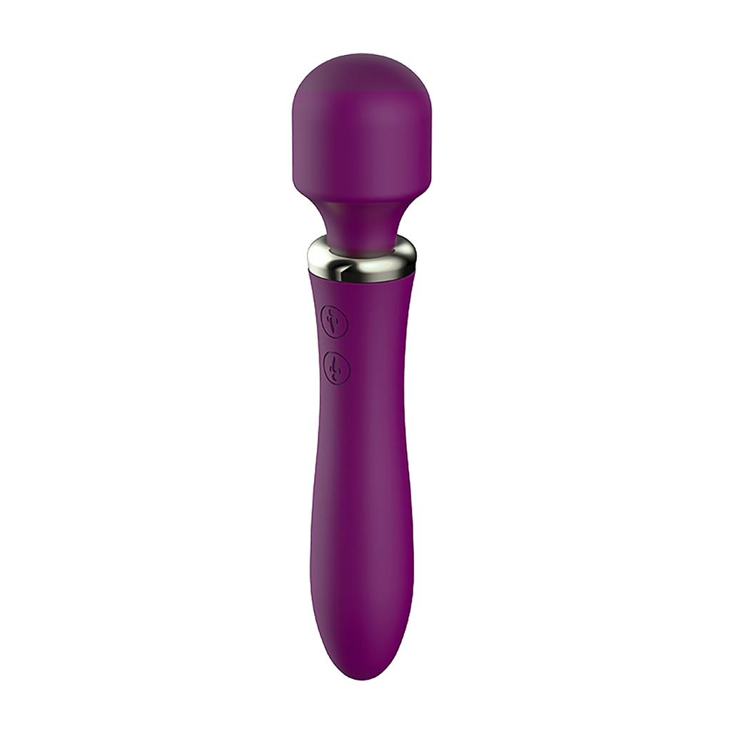Double-head AV Stick Vibrator Charging 10-frequency Heating Massage Stick Female Appliance Adult S-ex Products