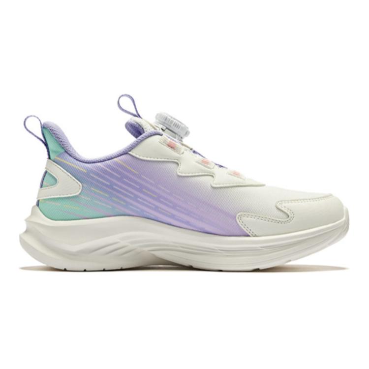 Hongxing Erke Comfortable Breathable Non-Slip Wear-Resistant Low-Top Kids Running Shoes Kids Sneaker White Purple 65124303030-012