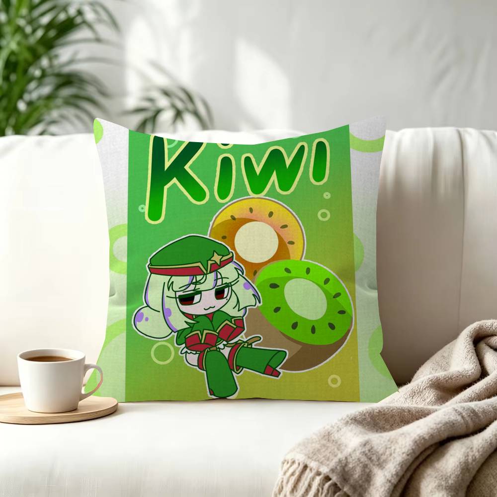Sexy Anime AAraga Kiwi Cushion Trendystyle decorative throw pillow cover insert not included fauxembroidery design