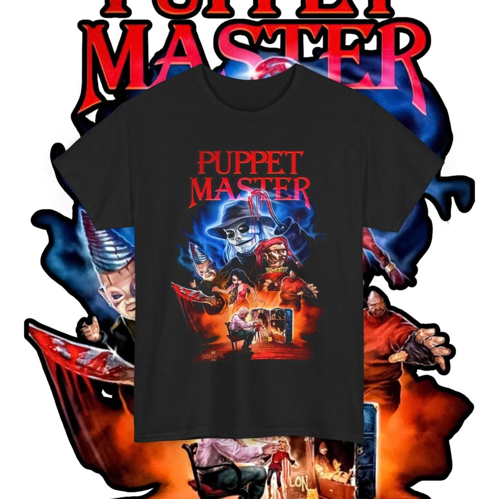 Puppet Master Full Moon Horror Movie 100% Cotton T-shirt Mens Tees Top Unisex Heavy Cotton Tee