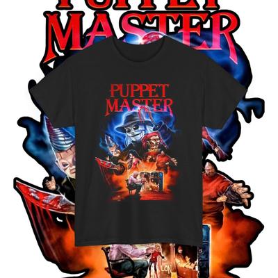 Puppet Master Full Moon Horror Movie 100% Cotton T-shirt Mens Tees Top Unisex Heavy Cotton Tee