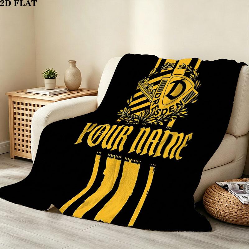 1PC Dresden Den Custom Custom Name Patterned Flannel Blanket Suitable For All Seasons for Home Decor Warmth and Comfort Gifts Holiday Gift