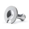 Flat Coffee Distributor Tamper Refillable Bean Press with Cleaning Brush, Spoon for Machine