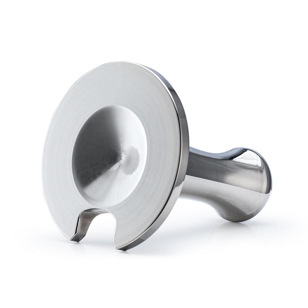 Flat Coffee Distributor Tamper Refillable Bean Press with Cleaning Brush, Spoon for Machine