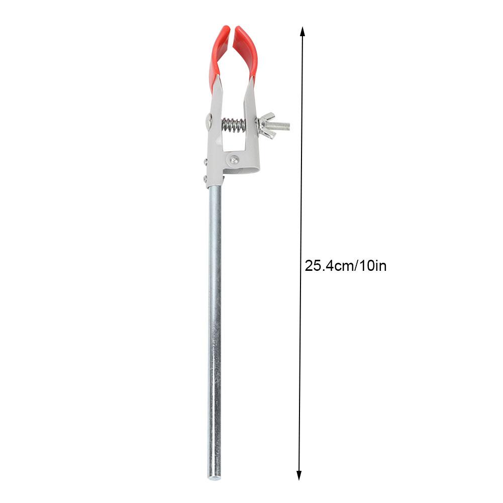 Dip Flask Clamp Electroplated Double Regulator Fixed Multifunctional Clamp (Red)