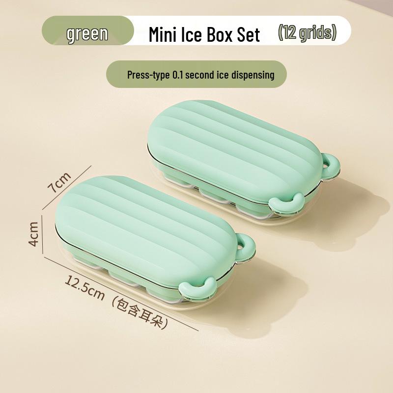 Cartoon Ice Cube Tray Mold for Baby Food with Lid - Food Grade Freezer Compartment for Homemade Frozen Treats