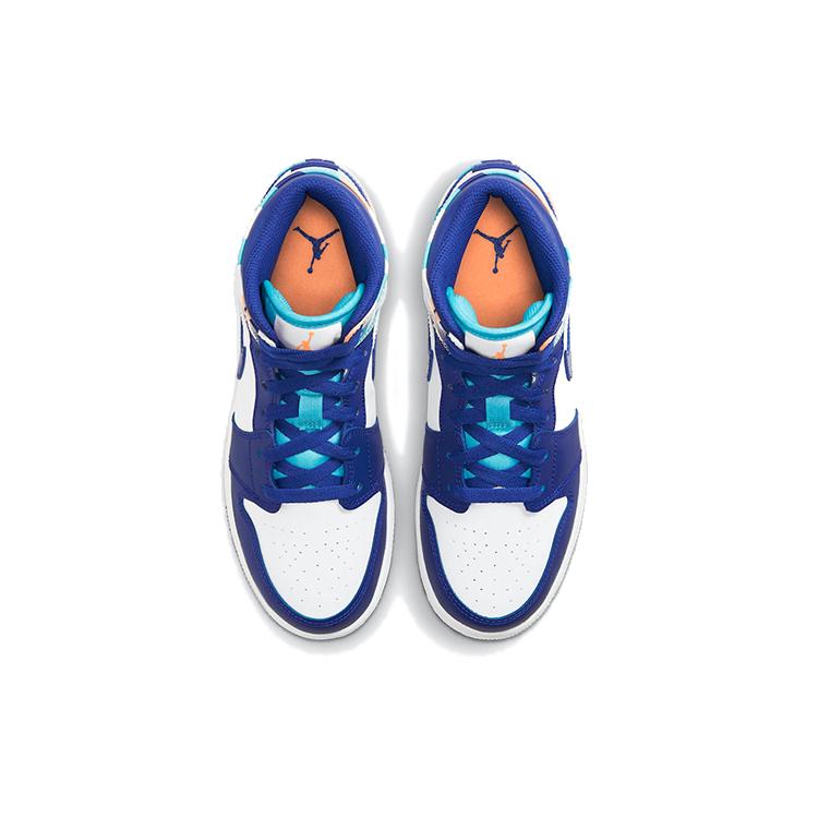 New Jordan 1 Mid GS Geometric Pint 555112-105