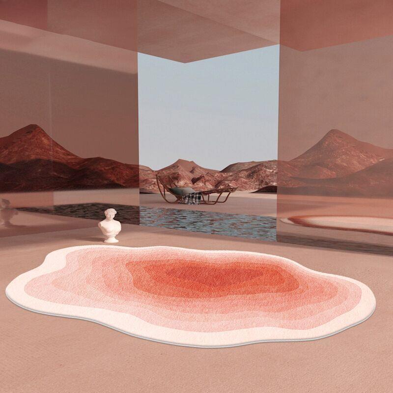 Solid Abstract Irregular Large Area Living Room Decorative Carpet Washable Easy Care Home Carpets Anti Slip Anti Fouling Rug