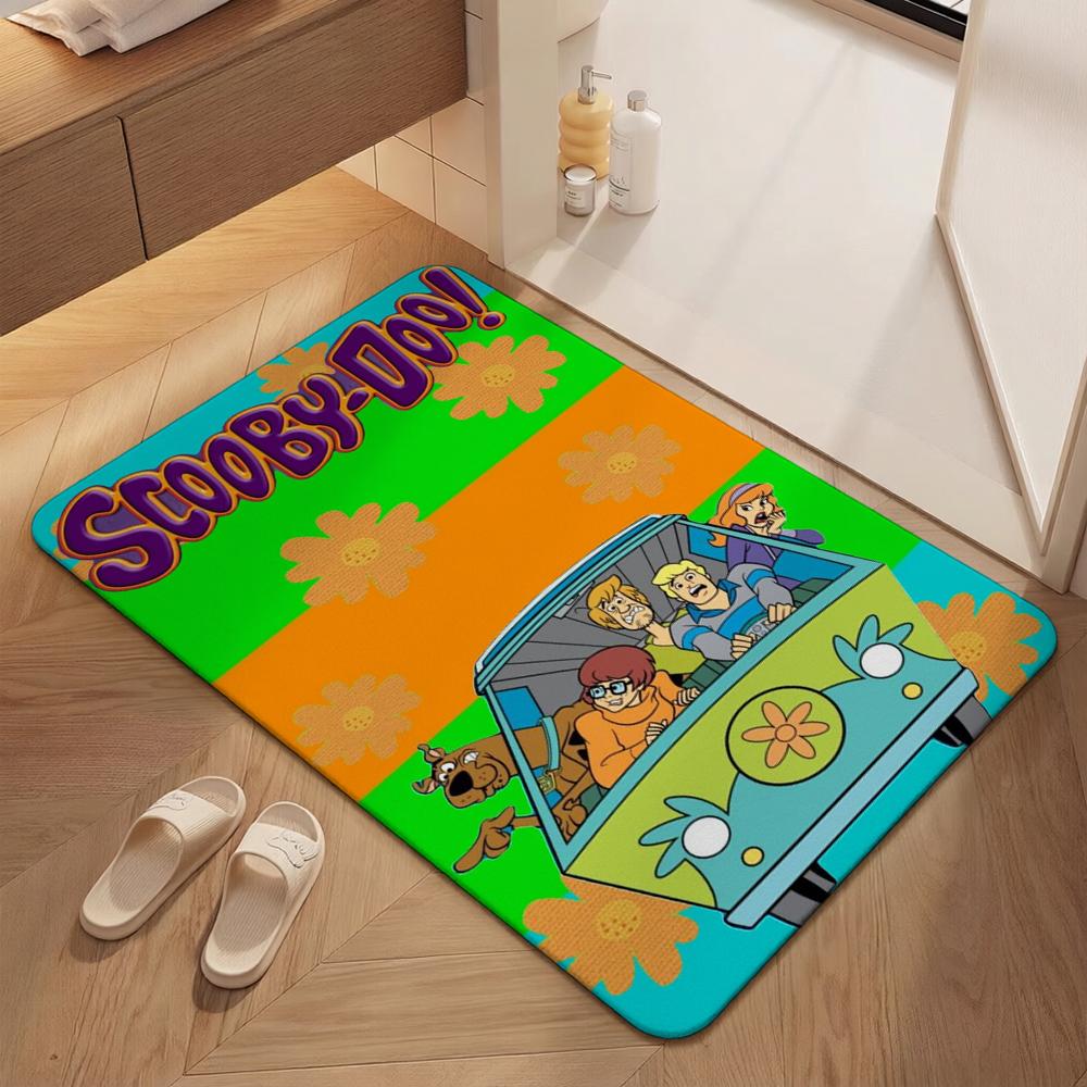 Scoobydoo Spooky Mystery Adventure Indoor Rug Nonslip Easyclean Carpet For Entryway Hallway Balcony Home Party Decor New Year Gift