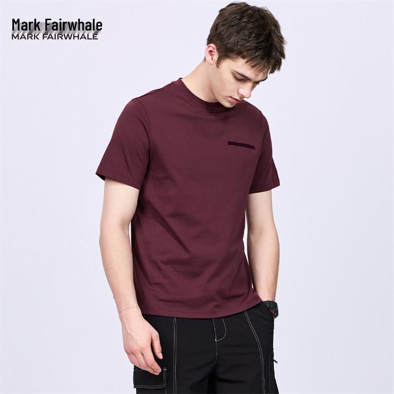 Mark Fairwhale Flock Embroidery Men s Short Sleeve T-shirt L