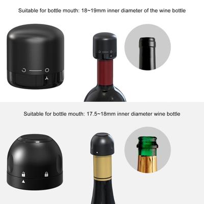Wine Bottle Stopper with Twist Lock Reusable Leakproof Wine Beer Champagne Sealer