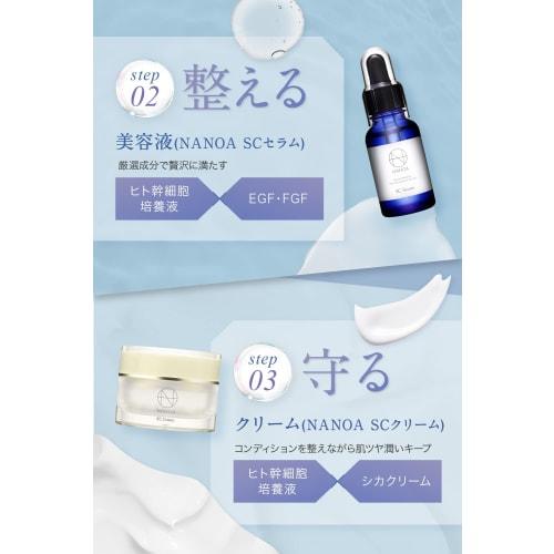 (Nanoa) NANOA Skin Care Gift Set, Human Stem Cells, which are very popular among doctors, Moisturizing EGF, Aging Care, Christmas, Ceramide, Additive-