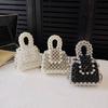 New Design Special Material Fabric Oblique Span Bag New Women's Bag Trendy Versatile Simple Shoulder Bag Pearl Bag