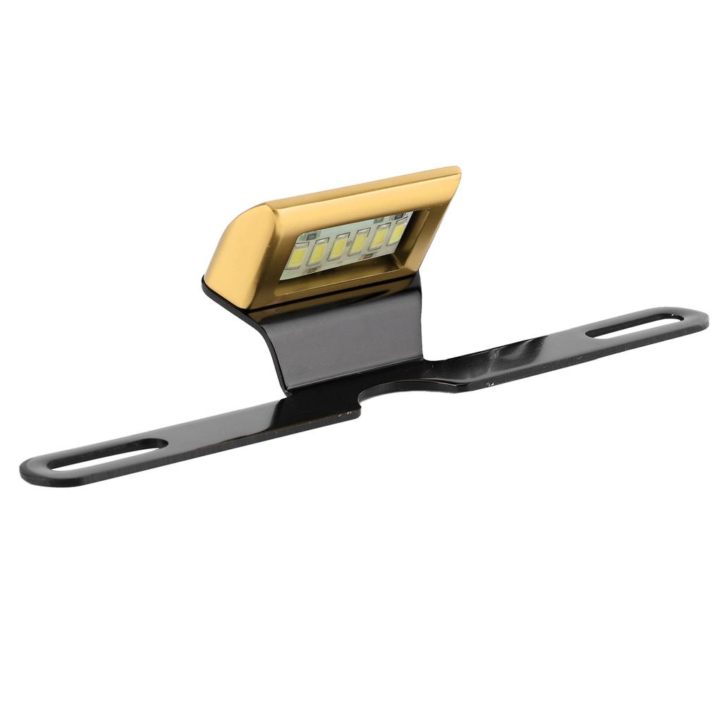   Motorcycle License Plate Light CNC Aluminium Rear   Lamp 6 LED Tail Mount Lighting