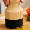 Sponge Cutting Board Wax Applicator With Wooden Base Oil Applicator For Kitchen Maintenances Cutting Board