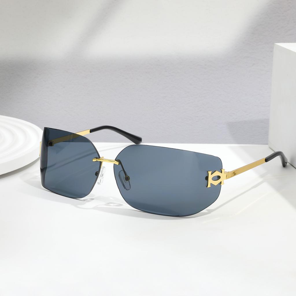 Rimless Sunglasses For Women Men Fashion Women's Sunglasses UV400 Protection For Shopping Travel Driving Fishing