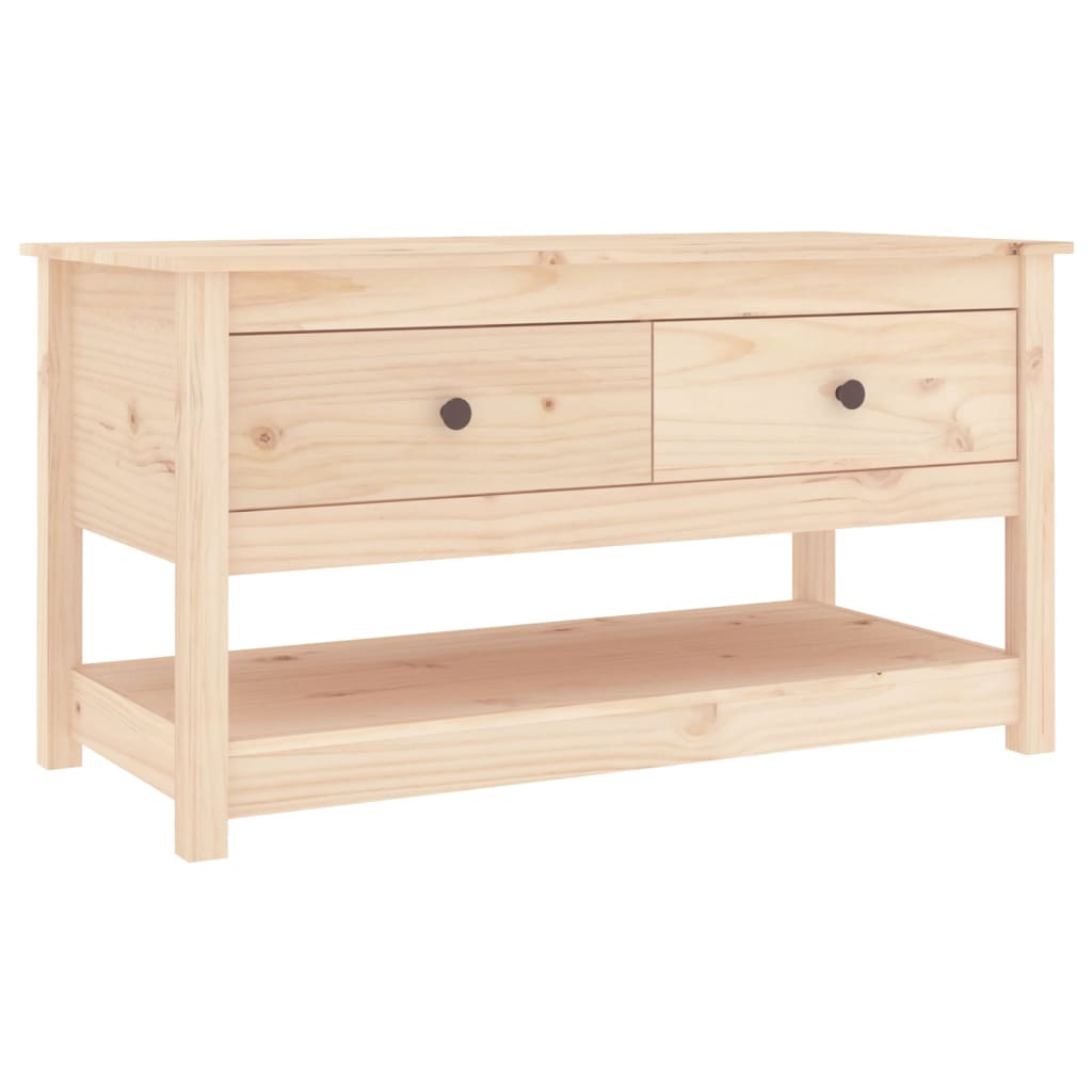 Vidaxl Stolik Kawowy, 102X49X55 Cm, Lite Drewno Sosnowe