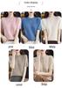 High-Quality Ice Silk Knitwear Summer Hollow Out T-Shirt - Round Neck, Loose Fit, Thin, Stylish, and Versatile.