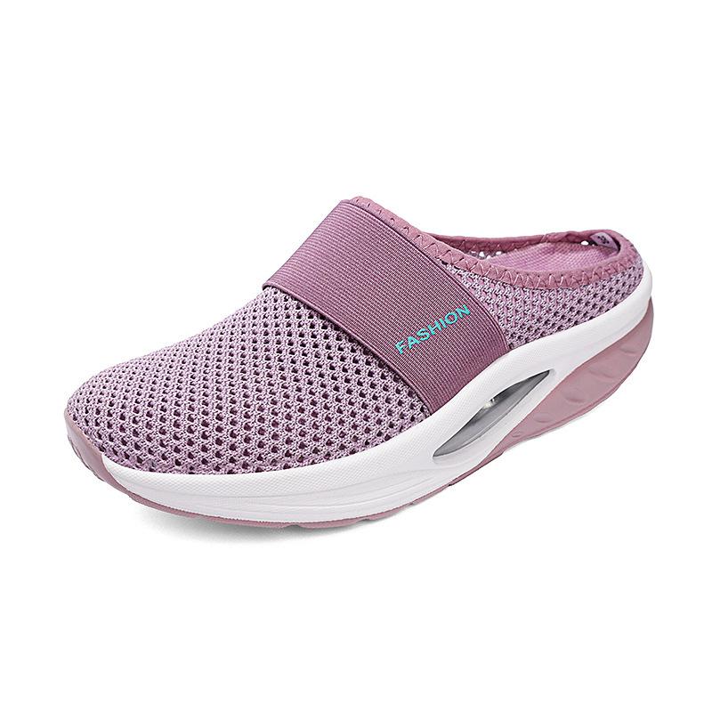 New Summer Breathable Fly-woven Shoes Casual Shoes Flat Shoes Single Shoes Net Shoes Soft-soled Shoes