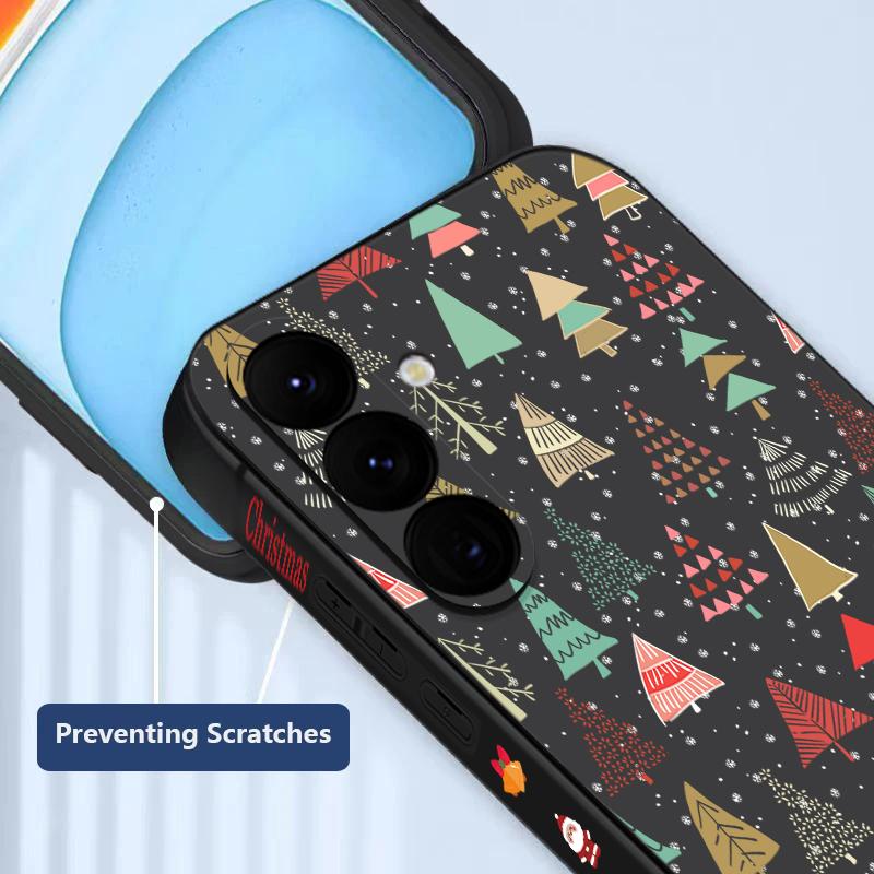 Christmas Phone Case For Samsung Galaxy A56 A17 A26 A16 A36 A55 A54 A53 A15 S24 S25 FE S25 S22 S23 Ultra Shockproof Lanyard Cover
