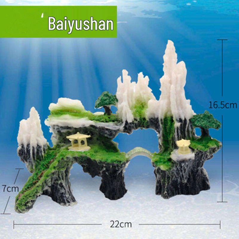 Aquarium Landscape Rockery Stone Decoration for Medium and Small Tanks
