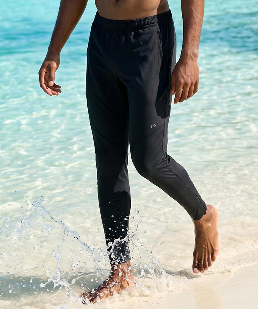 Leijibi Air Cell Fit Free Men'S (Water Sports Running) Jogger Leggings Pants Black