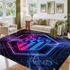 Atletico Madrid Design Crystal Velvet Rug Soft Decorative Mat for Bedroom Entrance