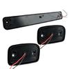 Cab Roof Marker Lights for 1500 2500 3500 Replace 22956989 22956990 12V Smoke Lens LED Cab Roof Running Lights